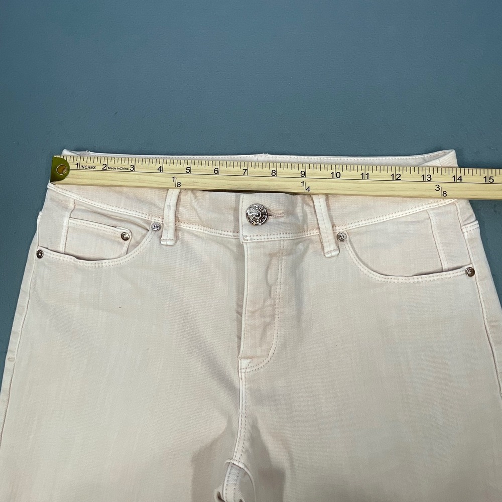 Chico's Pink So Slimming Girlfriend Crop Jeans Women 00 - Picture 3 of 10